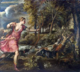 A wash girl in Torre del Greco in Italy, 1925 The Death of Actaeon 1559