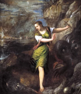 View from Kolding Lake towards Koldinghus 1880 St Margaret and the Dragon 1565