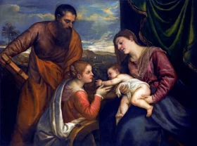 Norwegian winter landscape with road through the forest The Madonna And Child With Saints Luke And Catherine Of Alexandria