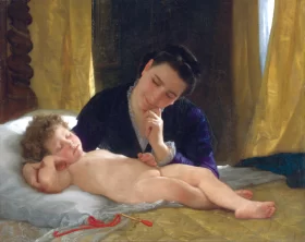 Placeholder-WAB0249 Jeune Mère Contemplant Son Enfant 1871