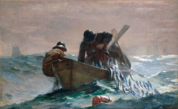 The Herring Net 1895 으로 윈슬로우 호머, 캔버스에 유화 재현 The Herring Net 1895