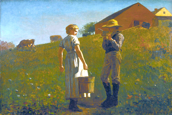 A temperance meeting 1874 으로 윈슬로우 호머, 캔버스에 유화 재현 A temperance meeting 1874