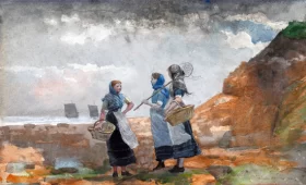 Placeholder-JHF0140 Three Fisher Girls, Tynemouth, 1881
