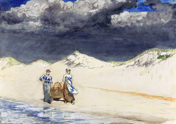 Sand and Sky 1887 으로 윈슬로우 호머, 캔버스에 유화 재현 Sand and Sky 1887