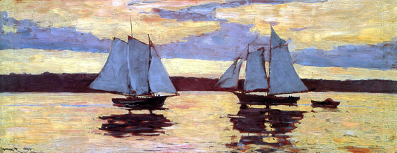 Mackerel Fleet at Dawn, 1884