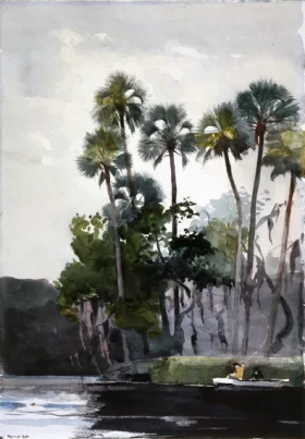 Frigate on the sea 1838 Homosassa River 1904