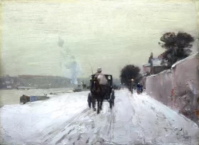 Along the Seine, Winter 1887