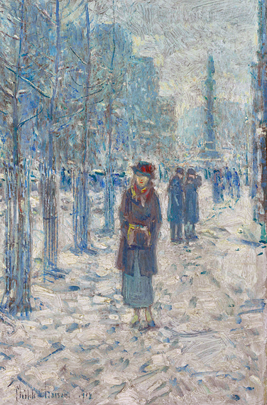 Kitty Walking in Snow 1918
