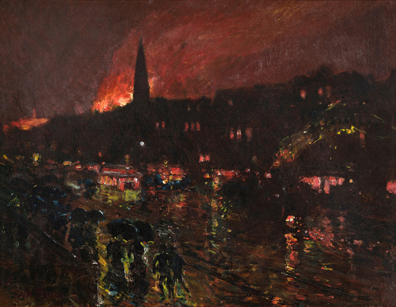 Fire and Rainy Night (Firelight, Boston) 1886