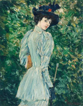 Lady in a Garden 1900
