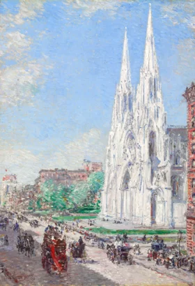 The Cathedral and Fifth Avenue in June 1893