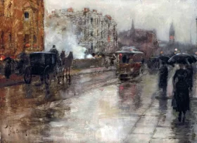 Rainy Day, Boston 1886