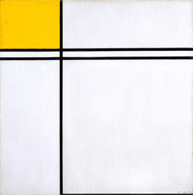 Composition with Double Line and Yellow, 1932