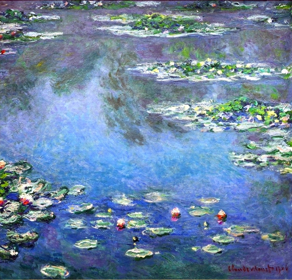 Water Lilies, 1906 by Claude Monet, oil painting reproduction on canvas Water Lilies, 1906