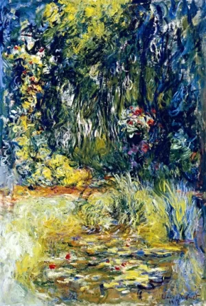 Corner of A Pond With Waterlilies