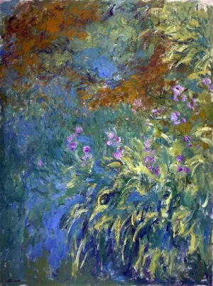 Irises By the Pond