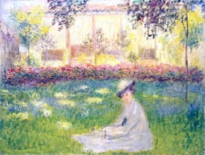 Woman Sitting In A Garden, 1876