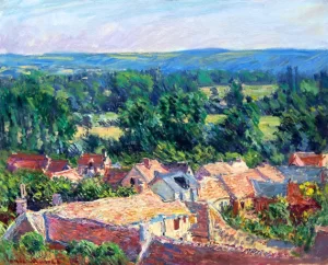 Vue Du Village De Giverny