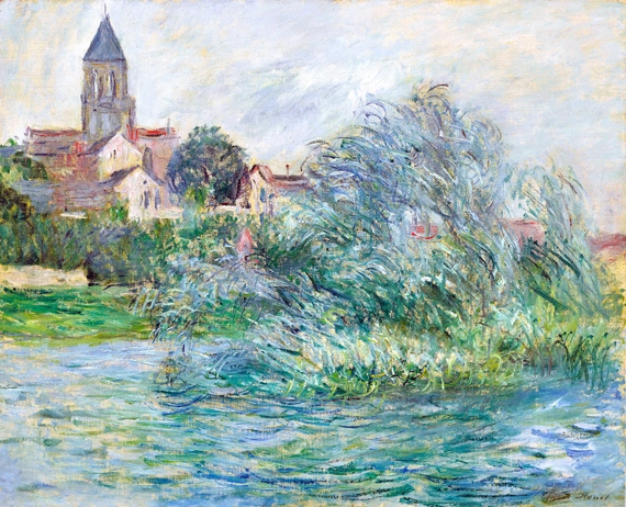 L'église à Vétheuil 1881