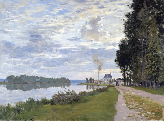 La Promenade D’argenteuil by Claude Monet, oil painting reproduction on canvas La Promenade D'argenteuil
