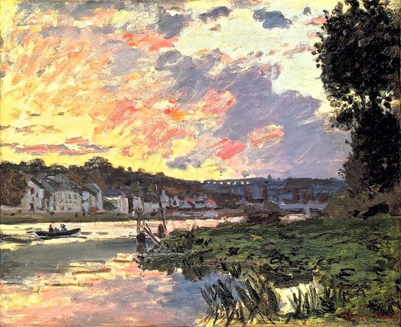 The Seine at Bougival In the Evening, 1870
