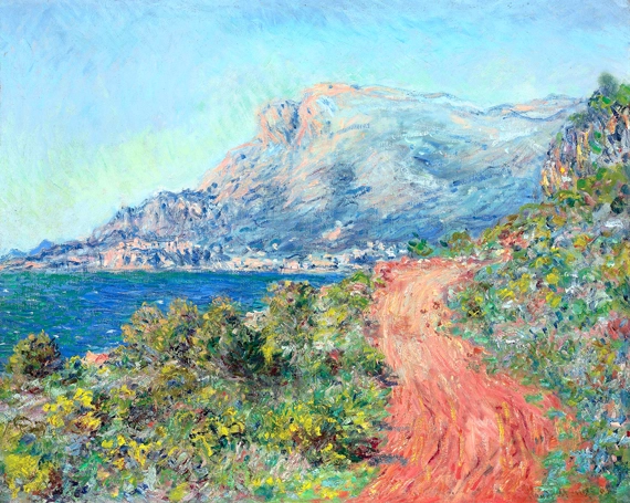 La Route Rouge Près De Menton