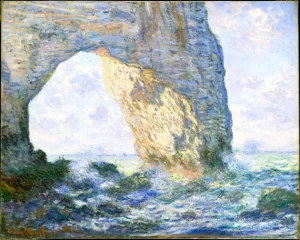 The Manneport, Rock Arch West of Etretat, 1883