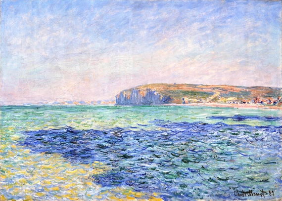 Shadows On the Sea. the Cliffs at Pourville by Claude Monet, oil painting reproduction on canvas Shadows On the Sea. the Cliffs at Pourville