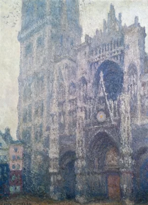 Rouen Cathedral, West Portal, Grey Weather