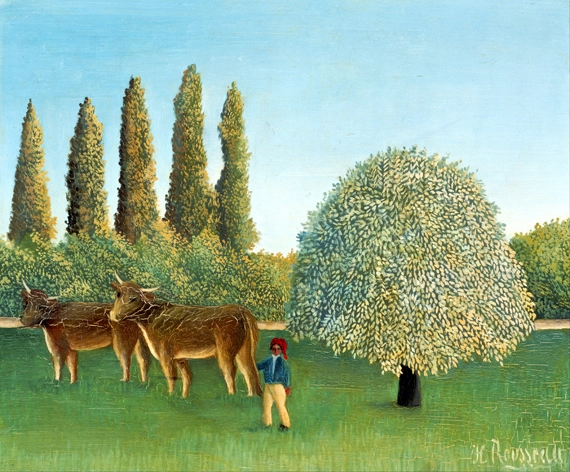 Meadowland (The Pasture) by Henri Rousseau, oil painting reproduction on canvas Meadowland (The Pasture)