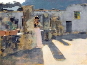 Capri Girl on a Rooftop 1878-2
