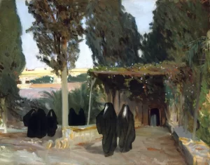 A Shaded Pathway In the Orient 1891