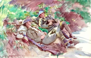 Poperinghe-Two Soldiers 1918