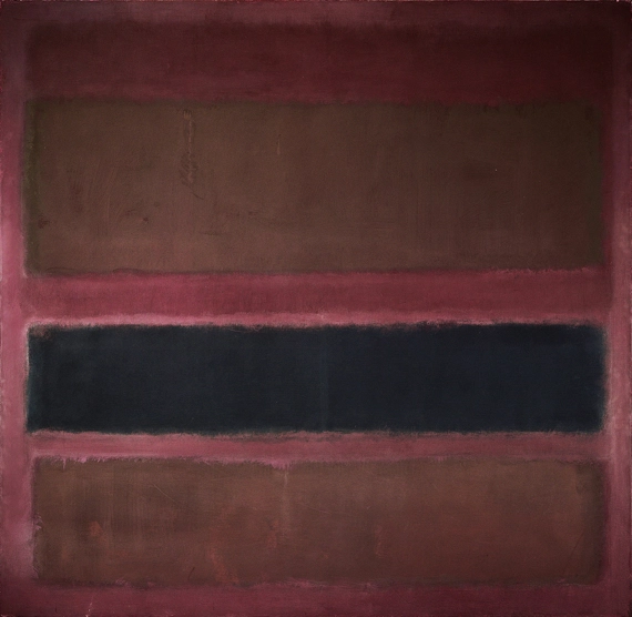 No. 18 (Brown And Black On Plum