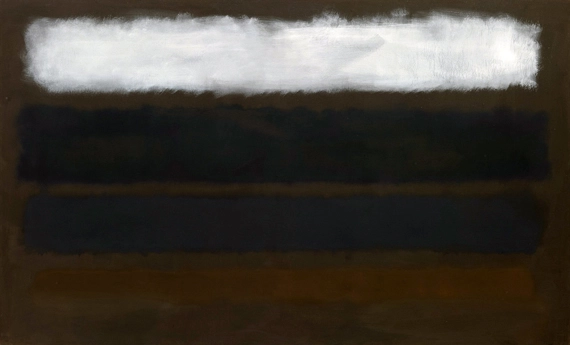 No. 14 (Horizontals, White Over Darks) by Mark Rothko (Inspired by), oil painting reproduction on canvas No. 14 (Horizontals, White Over Darks)