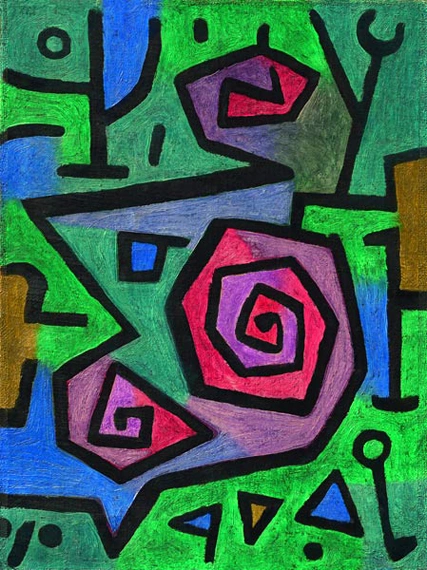 Heroic Roses by Paul Klee, oil painting reproduction on canvas Heroic Roses