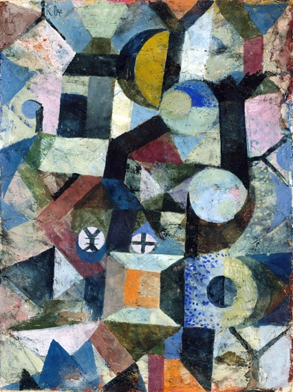 Composition With The Yellow Half-Moon And The Y