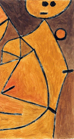 Mannequin by Paul Klee, oil painting reproduction on canvas Mannequin