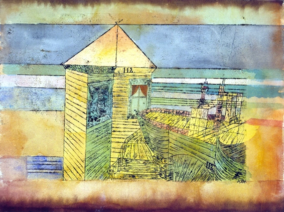 Miraculous Landing, Or The «112!» by Paul Klee, oil painting reproduction on canvas Miraculous Landing, Or The "112!"