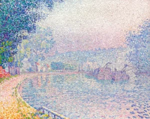 Samois, La Berge, Matin