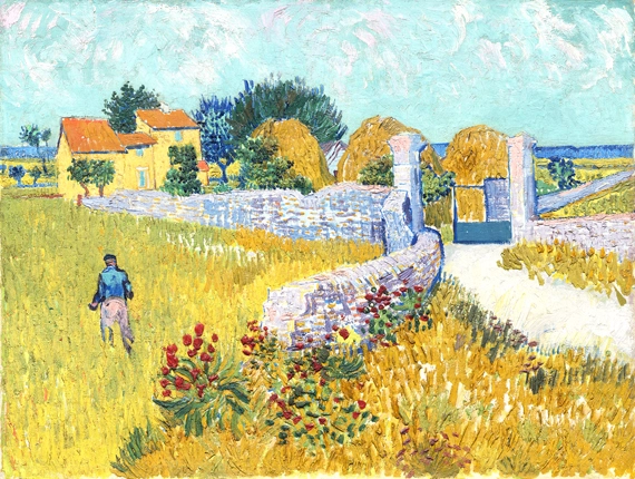 Farmhouse In Provence by Vincent Van Gogh, oil painting reproduction on canvas Farmhouse In Provence
