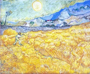 La Moisson (The Wheatfield Behind Saint Paul's Hospital With A Reaper) 1889