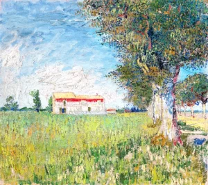 Farmhouse In A Wheat Field 1888