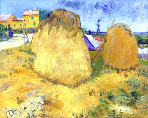 Wheat Stacks In Provence