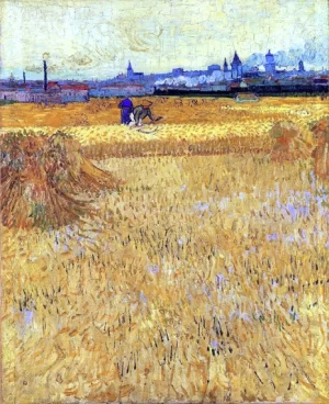 Arles-View From The Wheat Fields 1888