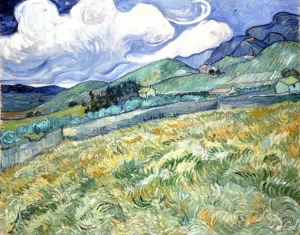 Mountainous Landscape Behind Saint-Paul Hospital