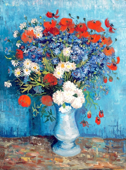 Cornflowers And Poppies