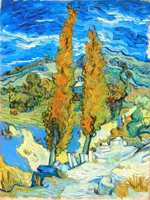 The Poplars At Saint-Rémy, 1889