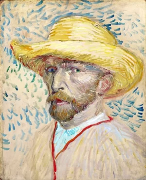 Self-Portrait With Straw Hat 1887