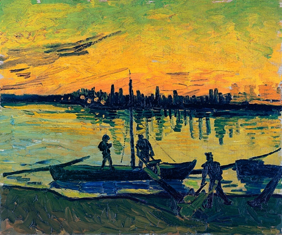 The Stevedores In Arles by Vincent Van Gogh, oil painting reproduction on canvas The Stevedores In Arles